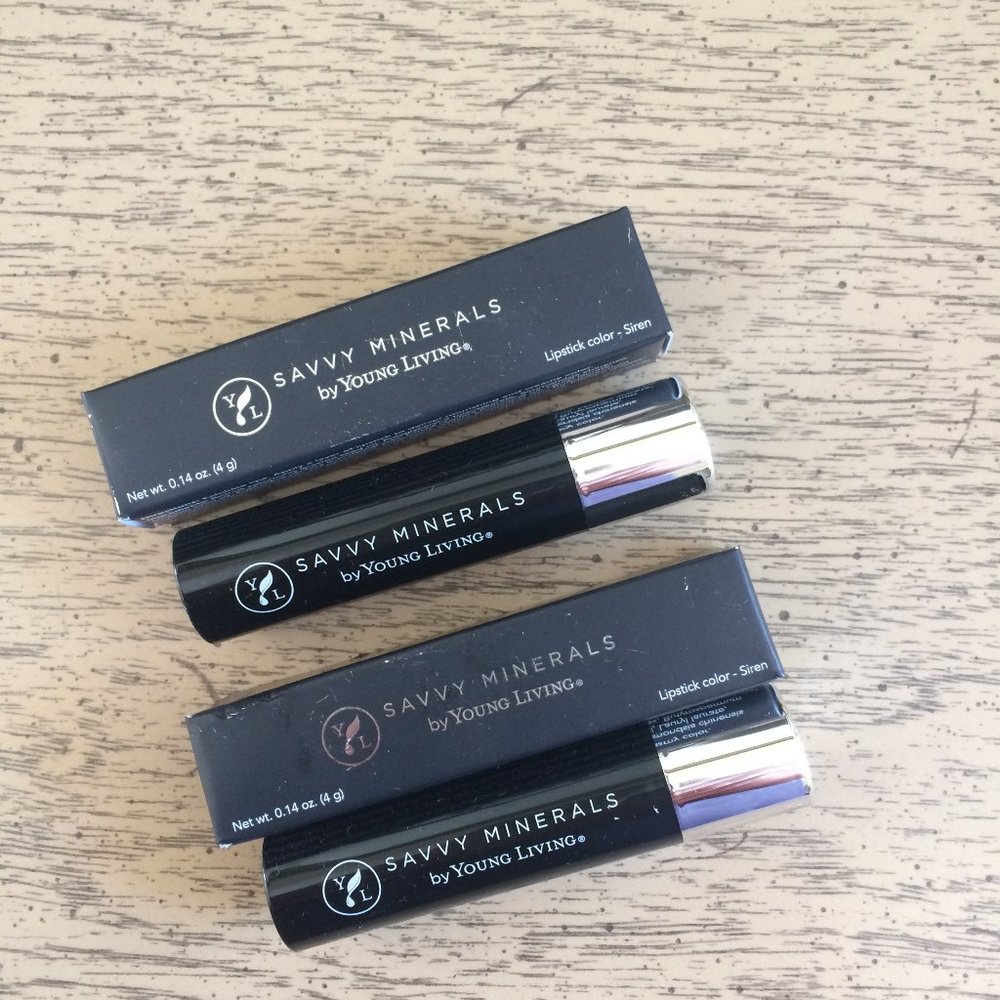 2 x Savvy Minerals Young Living Lipstick Siren